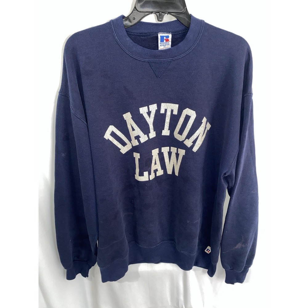 Vintage University Of Dayton School Of Law Crewneck Sweatshirt XL USA Distressed